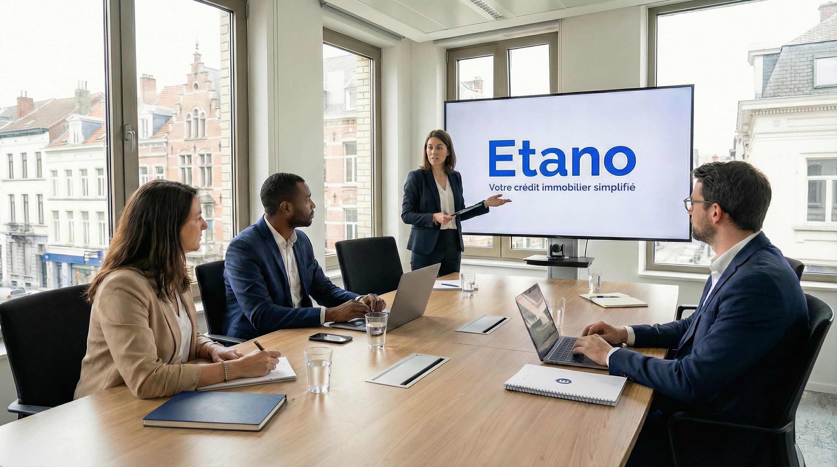 Équipe ETANO, experts en coordination de projets immobiliers basée à Bruxelles, Belgique