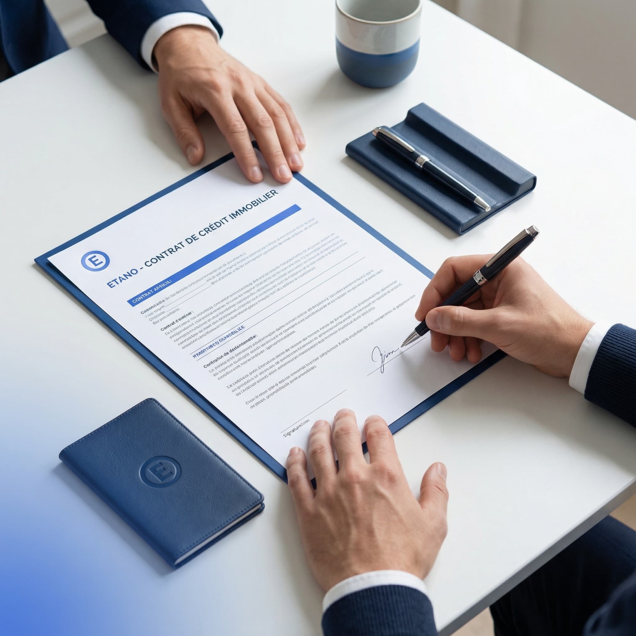 Dossier immobilier en cours de signature, coordination ETANO en Belgique